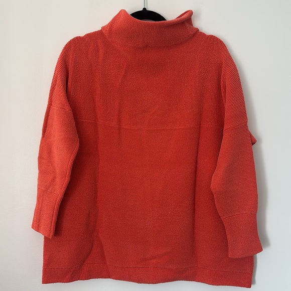 Free People Orange Slouchy Ottoman Small - Picture 4 of 5